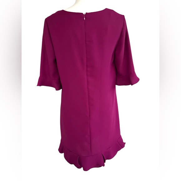 CeCe Fuchsia Ruffle Mini Dress - Picture 3 of 7
